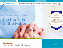 Tablet Screenshot of marshallmedical.org